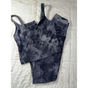 Lululemon Align 25" Diamond Dye PItch Grey Graphite Women's Size 2